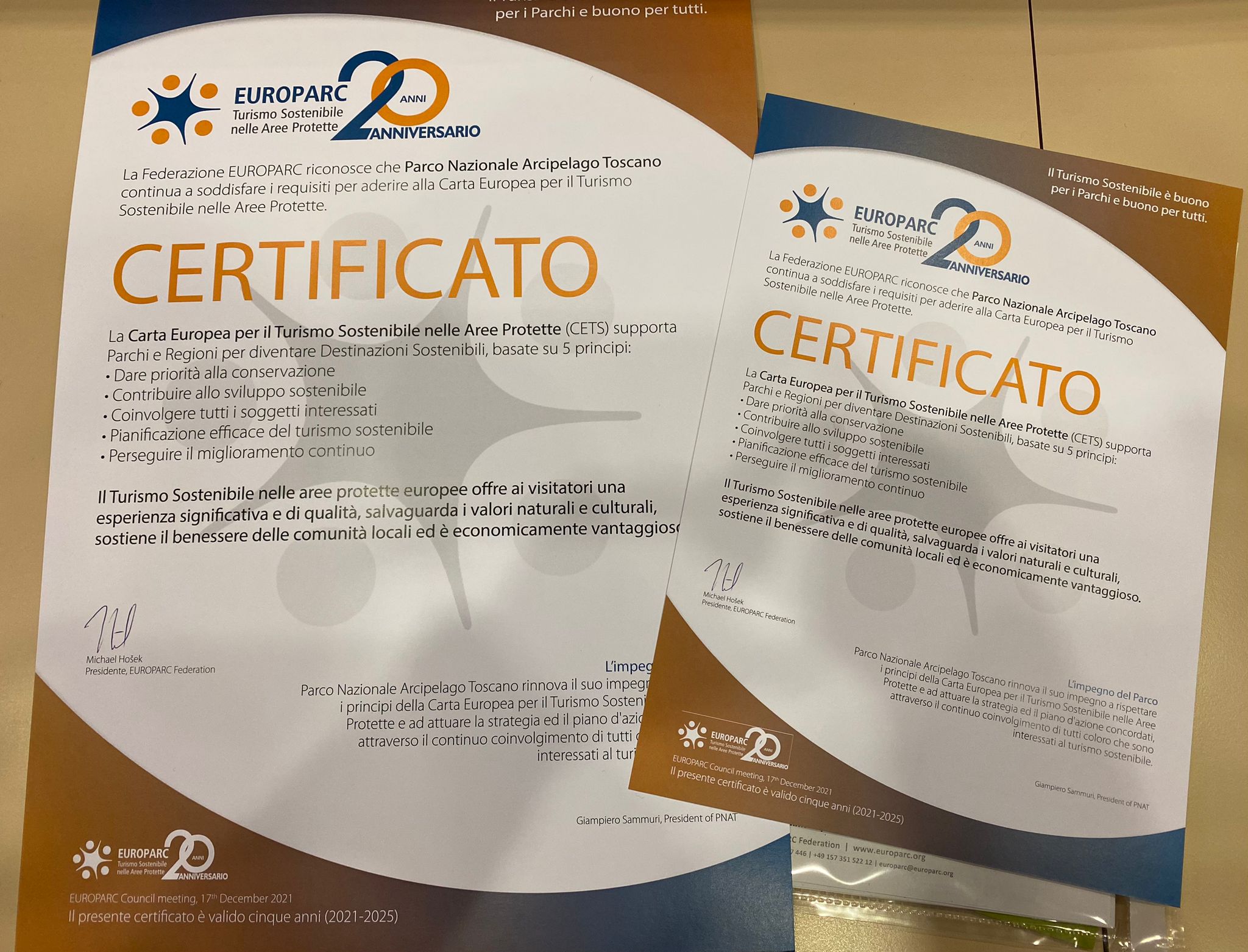 Certificato cets