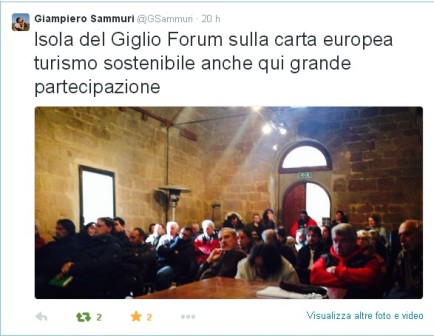 tweet di sammuri al giglio-