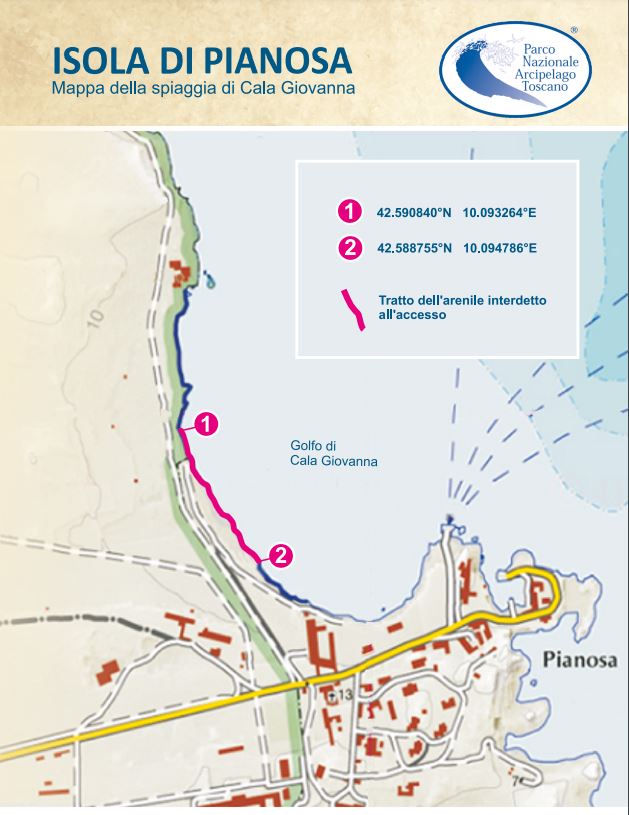 mappa interdizione pianosa